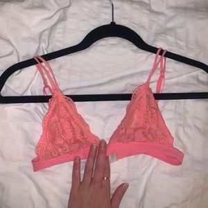 Pink Lace Bralette